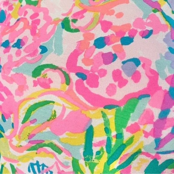 Lilly Pulitzer Sophie Dress Small UPF 50 Stretch Jersey Resort Vacation Beach - Picture 6 of 8